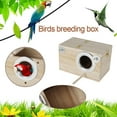 Relax love Bird Breeding Box, Parakeet Nesting Box Parrot Mating Box Bird House Wooden Pet