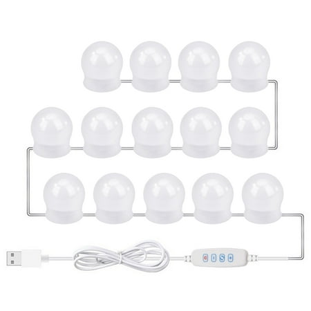 

Akloker 2/6/10/12/14pcs Makeup Light Kits Touch Dimmable Mirror Bulbs Led Hollywood Lamp