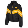 thumbnail image 2 of Women's Colosseum  Black Iowa Hawkeyes Thin Ice Full-Zip Windbreaker, 2 of 3