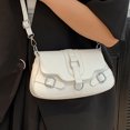 thumbnail image 1 of Bolso de hombro para mujer PU Spice Girl Crossbody Bag Y2K Cool Satchel Bags (Blanco), 1 of 7