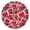Red Footballs On, variant on Red Footballs on Blue Pattern Round Fitted Tablecloth with Elastic Edge,Dining Table Cover Waterproof,Outdoor Round Tablecloth for Camping,Dining,Indoor and Outdoor