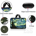 thumbnail image 2 of LSS 15.6 inch Laptop Sleeve Bag Carrying Case Pouch with Handle for 14" 15" 15.4" 15.6" Apple MacBook, Acer, Dell, Starry Night, 2 of 3