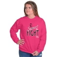 thumbnail image 3 of Support The Fight Breast Cancer Aware Women Crewneck Sweatshirt Brisco Brands S, 3 of 6
