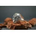 thumbnail image 3 of Roarsilver 925 Sterling Silver Antique Face Pattern Ring | 14, 3 of 5