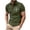 Army Green—T Shirt for Men, variant on Jesus Cross Graphic Tees for Men Christian Religious T-Shirt Henley Neck Short Sleeve Golf Shirt Loose Fit Summer Tops Gray XXL