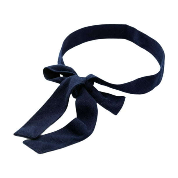 Cinturón de abrigo de lana para mujer, cinturón anudado para viajes, desplazamientos diarios y calle. Azul