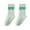 A01-Green, variant on FYDUU Kids Socks Bulk Pack Soft Mid Calf Socks For Girls Boys Breathable Seamless Everyday Socks For Toddlers And Big Kids Fashionable Cute 9-11 Years