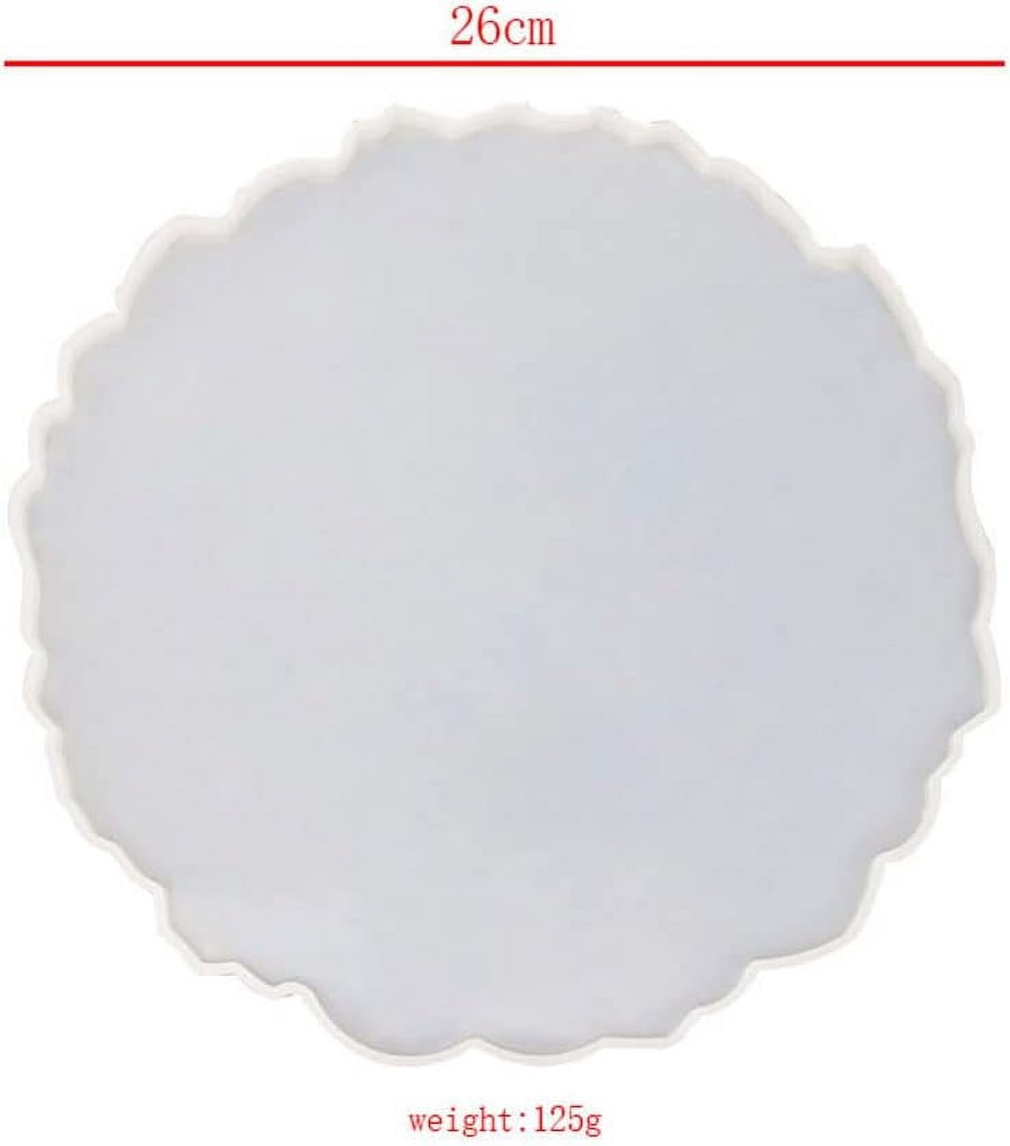BLESSI 5 Pack Geode Agate Coaster Molds Geode Tray Molds Tray and Coaster Geode Epoxy Silicone Resin Molds Molds 4 Small with 1 Big