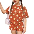 thumbnail image 2 of Grblisyd Girls Summer Outfits 2 Piece Set Short Sleeve Crew Neck Shirts and Elastic Waist Shorts Sets Kids Cute Animal Print Clothes 7-8 Y, 2 of 7
