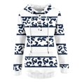 thumbnail image 5 of CEHVOM Womens Hooded Button Collar Drawstring Hoodies Pullover Sweatshirts Casual Long Sleeve Tops Shirts, 5 of 6