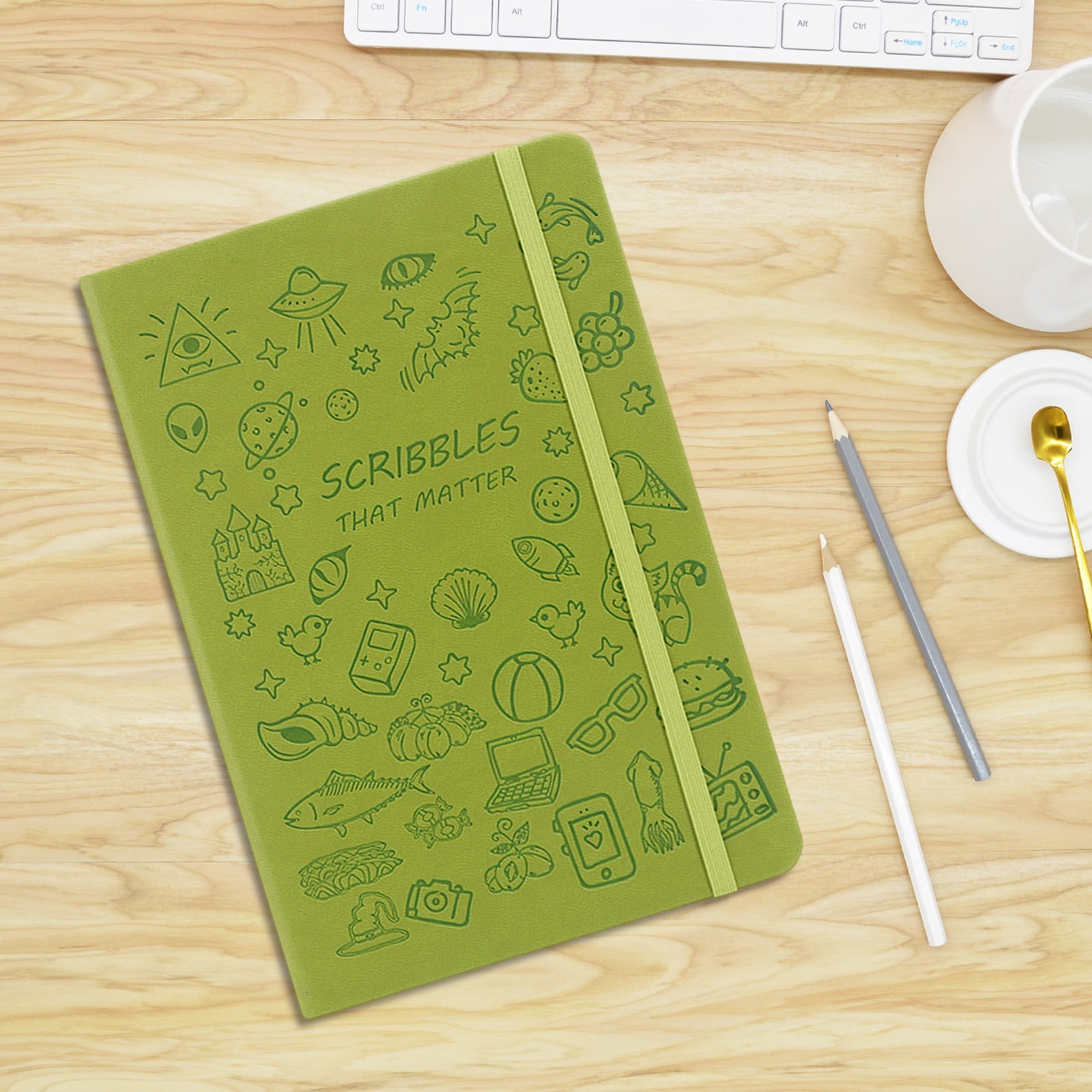 HBBKVI 2 Pack Notebook, Softcover Notebook Cute Cartoons A5 Stamped Book Exquisite Diary Tape Business Notepad