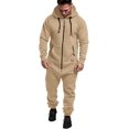 thumbnail image 1 of LAICAIW Combinaison à Capuche pour Hommes, Pyjama une Pièce à Fermeture Éclair, Combinaison de Jogging, 1 of 6