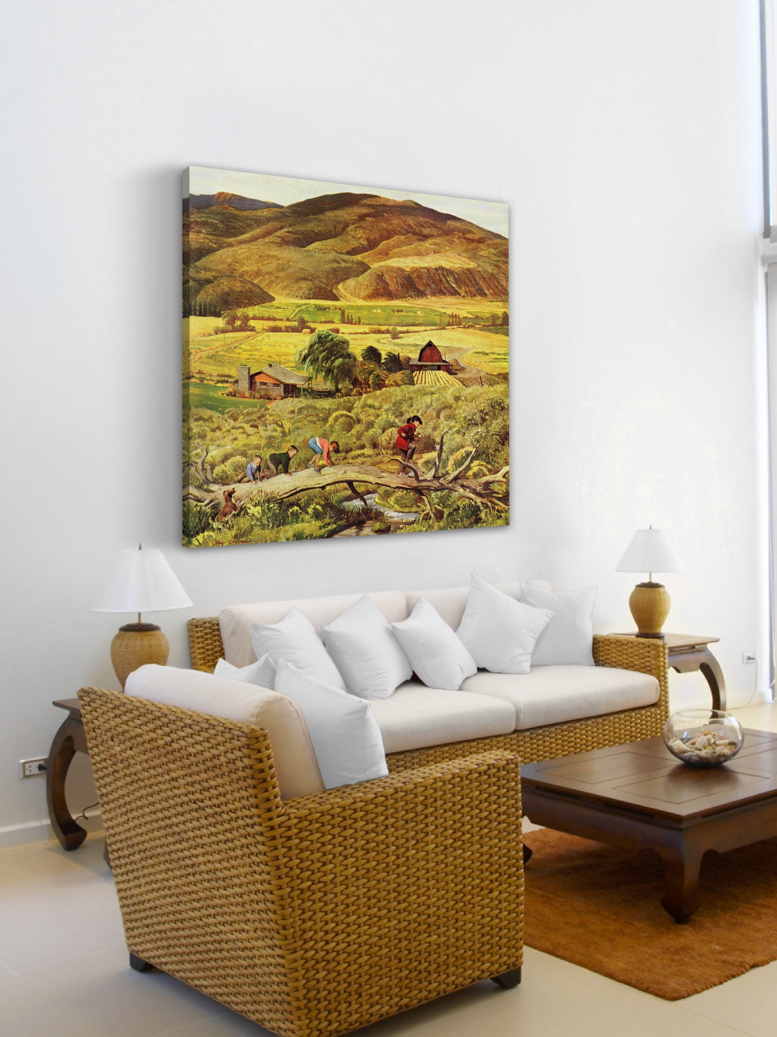 "Follow the Leader" Painting Print on Wrapped Canvas