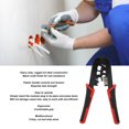 thumbnail image 4 of Wire Crimper Tool, Ethernet Crimping Tool Comfortable Grip RJ11 RJ12 6P RJ45 8P Black Oxide Finish Cable Stripping Function  For Telephone Cable, 4 of 8