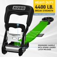 thumbnail image 2 of Augo Correas De Trinquete Resistentes Y Bucles Suaves - Paquete De 4 Correas De Trinquete Extra Fuertes De 1,5 Por 10 Con Cierres De Seguridad Con Gancho En S Y 4 Amarres De Bucle Suave - Resistencia, 2 of 5