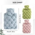 thumbnail image 4 of Extra Large Hot Water Bottle with Soft Plush Cover & Hand Pocket, Hot Water Bottle with Cover, Heating Bag for Sleeping, Hand Feet Warmer, Heat Compress for Daily Use(Blue,500ml), 4 of 9