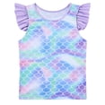 thumbnail image 5 of Lanbubble Girls Tankini Swimsuit Set Ruffle Sleeve 2-Pieces Bathing Suit Mermaid 7-8 Years, 5 of 10