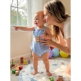 thumbnail image 5 of BemeyourBBs Baby Boy First Birthday Romper Overalls Outfit One Years Old 1st Birthday Clothes Sleeveless Square Neck Animal Balloon Embroidery Bodysuit Playsuit, 5 of 8