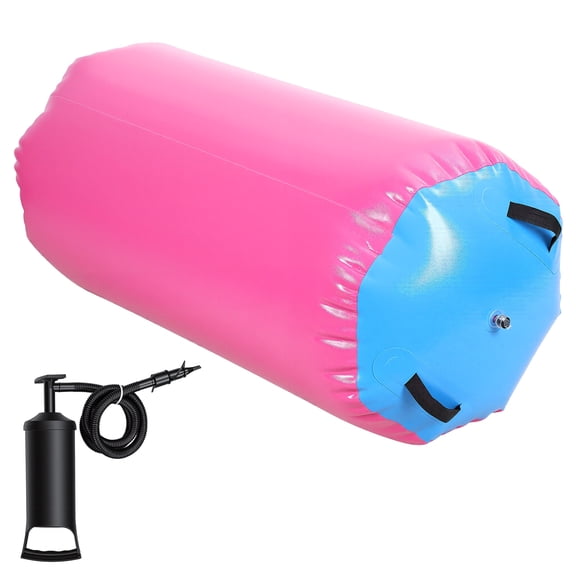 Air Roller Gymnastics Barrel, Inflatable Tumbling Roller Air Mat with Air Pump, Back Handspring Training Air Tumbler Octagon Barrel for Home Use, Gym Training, Yoga Balance Exercise, Cheerleading