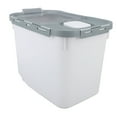 thumbnail image 1 of Rice Storage Container, Food Container Airtight Rice Container, Flour Dispenser With Lids & Measuring Cup For Rice, Grain, Pet Food, Flour, Cat Dog Food Storage Container, 1 of 8
