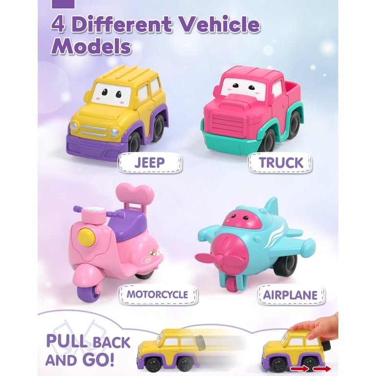 Lehoo Castle Unicorn Toy Truck Car Carrier Set with Lights photo 5