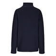 thumbnail image 4 of XFLWAM Womens Turtleneck Sweaters Batwing Long Sleeve Casual Loose Oversized Chunky Knit Pullover Jumper Tops Navy Blue XL, 4 of 6