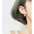 thumbnail image 3 of Solid 925 Sterling Silver Sparkling CZ Snowflake Studs Earrings for Women Teens Snowflake Earrings Studs, 3 of 7