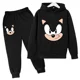 thumbnail image 5 of Conjuntos de ropa para bebés y niñas de Sonic, sudaderas con capucha y pantalones de Sonic, conjunto de 2 piezas, traje de cumpleaños de 4 a 14 años, chándales para niños, 5 of 5