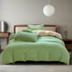 thumbnail image 1 of Juegos de colcha y cubrecama para todas las estaciones: juego de cama de 4 piezas, sábanas lavables de color liso, funda nórdica y fundas de almohada, sábanas de algodón lavado., 1 of 9