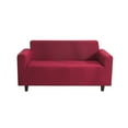 thumbnail image 1 of Langgg Solid Color Sofa Cover Elastic Couch Dust-proof Anti-slide Slipcover 1/2/3/4 Seater Covers Protector Full Coverage Wine red M, 1 of 9