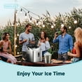 thumbnail image 4 of Simzlife Countertop Ice Maker with Handle,Portable Ice Machine with Basket and Scoop, 9 Bullet Ice In 6 Mins, 26Lbs/24H, Self-Cleaning, 4 of 8