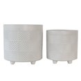 thumbnail image 1 of S/2 Planteurs Texturés de 6/8 Po, Blanc Mat, 1 of 1