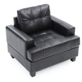 thumbnail image 5 of Glory Furniture Sandridge Faux Leather Chair in Black, 5 of 6