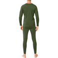 thumbnail image 2 of Men’s Ultra-Soft Tagless Fleece Lined Thermal Top & Bottom Underwear Set, Army Green, XL, 2 of 3