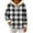 Black-Inverlee Sweatshirt, variant on Women's Buffalo Plaid Faux Fur Trim Hood Cuff Pullover Hoodie Drawstring Kangaroo Pocket Long Sleeve Warm Winter Oversized Tops Purple (S-XXL)