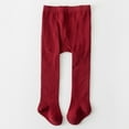 thumbnail image 3 of Baby Girls Pantyhose Elastic Waist Solid Color Stockings Slim Tights, 3 of 6