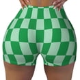 thumbnail image 2 of Susaid green party Print Intensify Workout Shorts for Women Seamless Scrunch Short Gym Yoga Running Sport Active Exercise Fitness Shorts-X-Large, 2 of 8