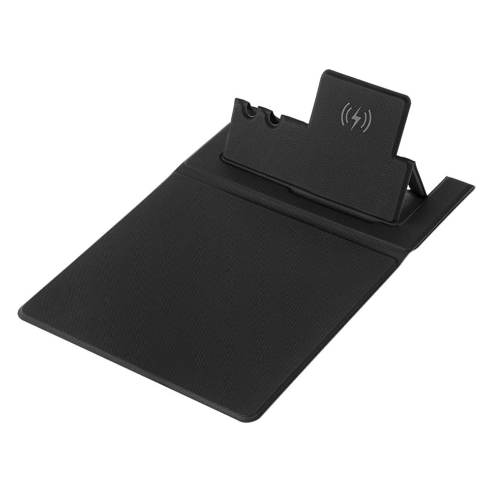 MesaSe 1 Set Wireless Charger Pad 15 W Delicate Texture Pen Storage Fast Induction with Mouse Pad QI Standard Folding Multifunctional Wireless Charger Office Supplies