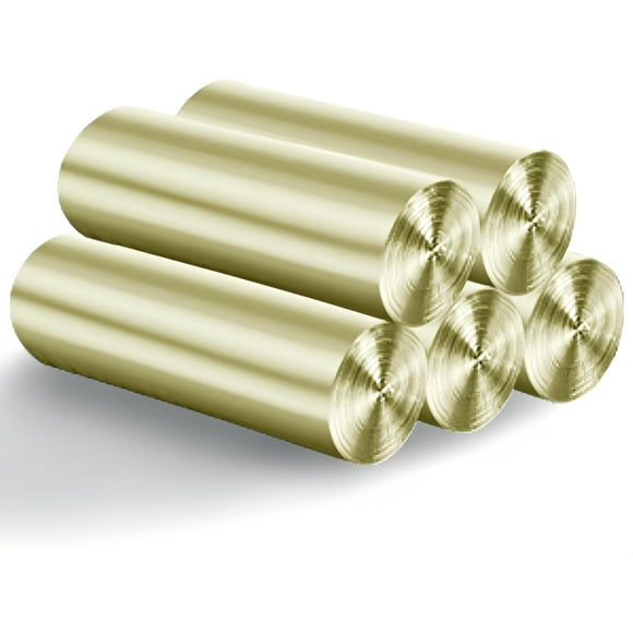 ERDS-4 Gallon Small Trash Garbage Bags, 5 Rolls Strong Thin Material Disposable Kitchen Trash Can Liner, Durable Plastic Trash Bag for Office Home Bedroom Garden Waste Bin, 100 Counts (Gold)