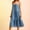 Blue, variant on Tbopshirt Wedding Guest Dresses for Women Spring and Summer Open Back Ruffle Solid Casual Dress Short Skirt