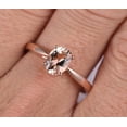 thumbnail image 2 of Bestselling Morganite Engagement Ring on Sale: 1 Carat Morganite Solitaire Engagement Ring in 10k Rose Gold, 2 of 2