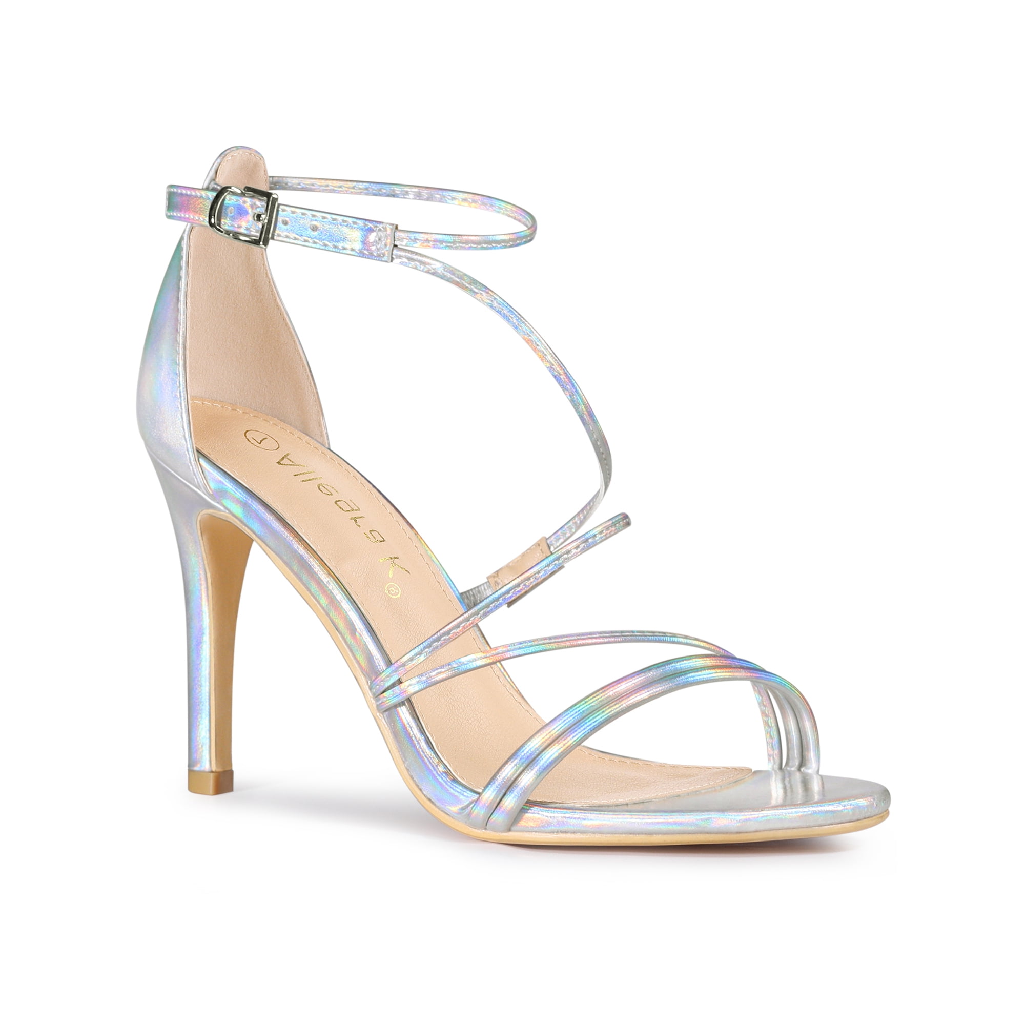 Sandales Femme Talon Bas Kitten Soirée Mariée Or Rose Vif - Bout Ouvert - Taille EUR 37
