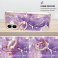 thumbnail image 4 of Case for Samsung Galaxy A11 Marble-patterned phone case with 360° rotating ring stand - Stylish and practical protection, 4 of 6