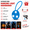 Blue, variant on 2Pcs Outdoor Silicone LED Light for Backpack, Running, and Night Safety