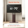 thumbnail image 2 of VEVOR Support de Téléviseur sur Pied, Support Pivotant pour Téléviseur Pouvant Supporter jusqu'à 99 Lb pour Écrans de 32 à 70 Po, 2 of 9