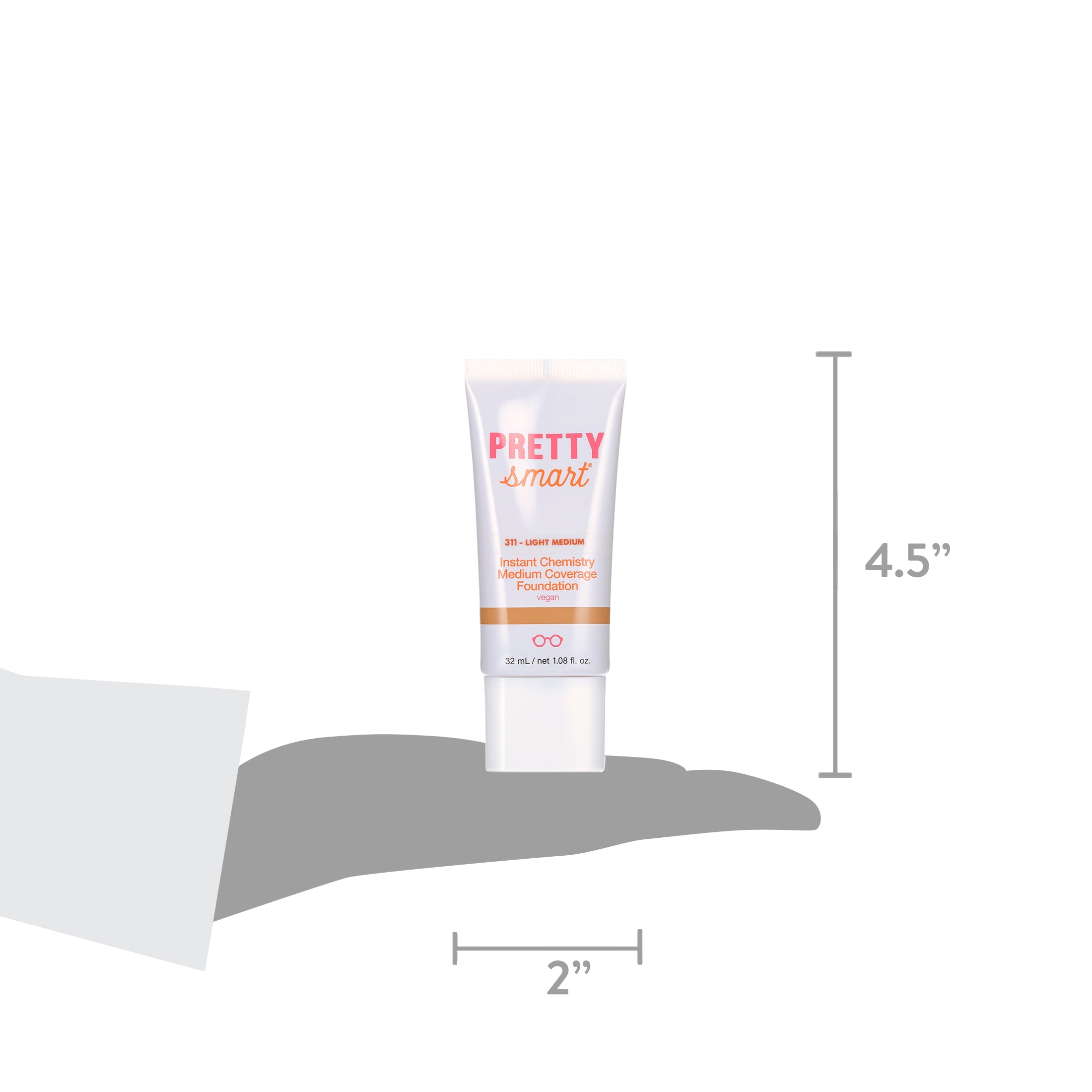 Pretty Smart Instant Chemistry Medium Coverage Foundation, 311 Light Medium, 1.08 fl. oz.