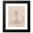 thumbnail image 2 of James Moore 20x24 Black Modern Framed Museum Art Print Titled - Abernethy Tower, Scotland (1792), 2 of 5