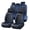 Black & Blue, variant on 2023 for Land rover Discovery sport Car Seat Cover, Premium Leather 360° Full Coverage Seat Set Scratch & Wear Resistant Refresh Car Interior, Blue Car Seat Covers, Airbag-Compatible