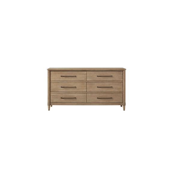 Miekor Furniture Casual 6 Drawer Dresser Sand Finish 11631