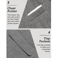 thumbnail image 4 of COOFANDY Men Suit Jacket Linen Slim Fit Sport Coat Business Fashion Daily Blazer, 4 of 6